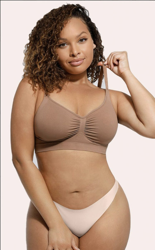 Comvora Seamless Bra in Beige