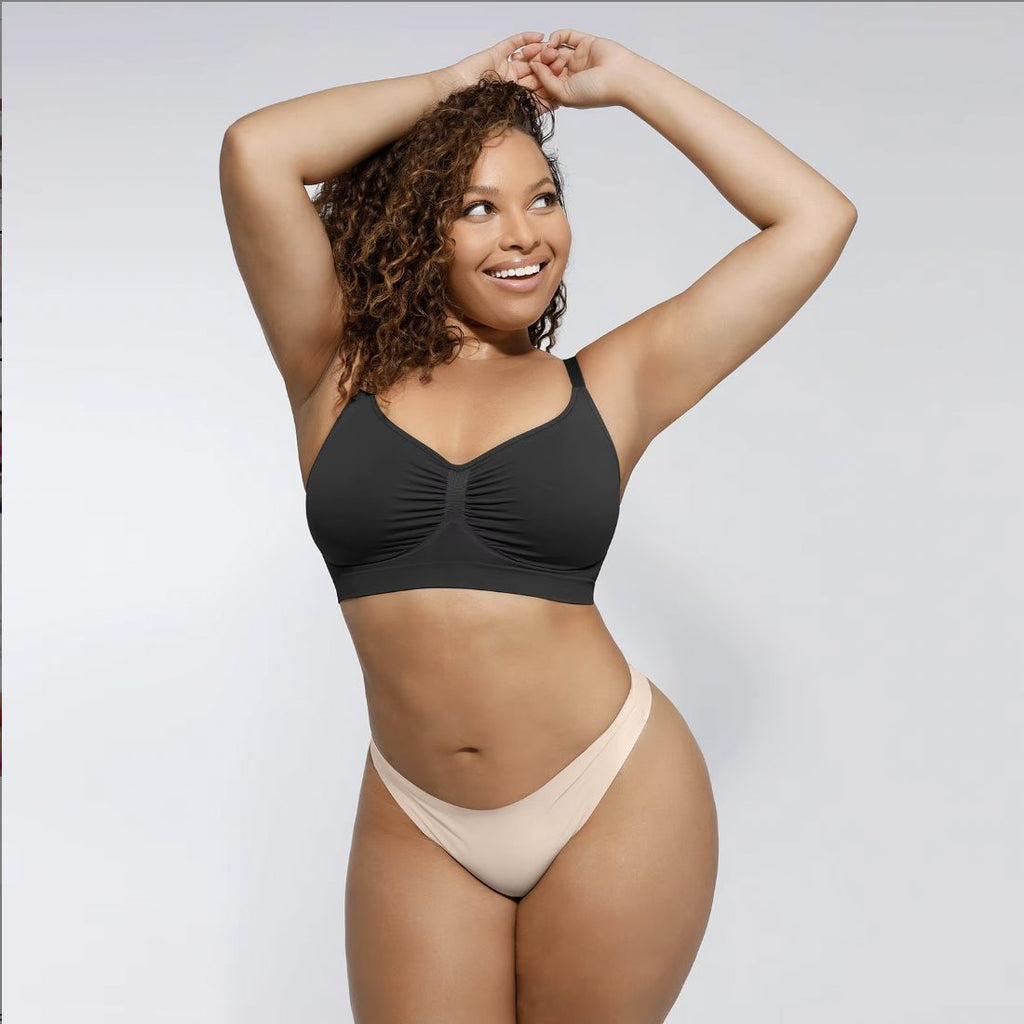 Comvora Seamless Bra in Black
